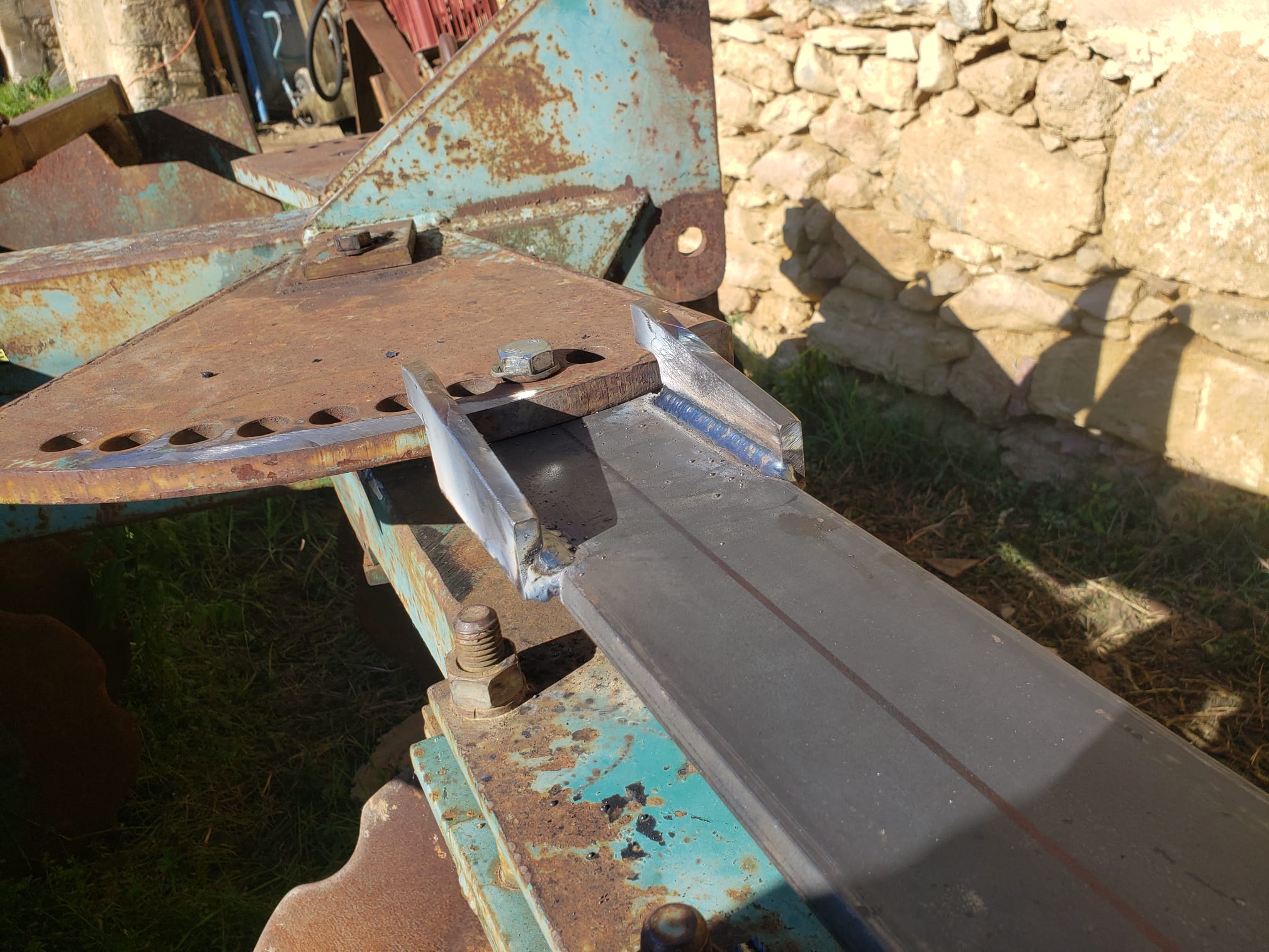 Réparation soc de charrue